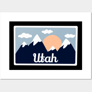 Utah Snowboarding - Utah Hiking Posters and Art